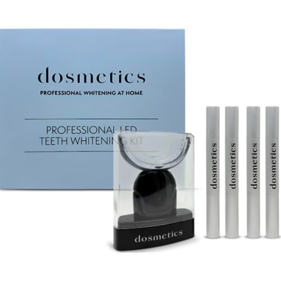 Teeth Whitening Gel Peroxide - Teeth Whitening Kit with LED Light