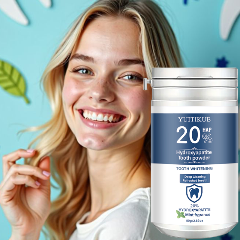 Teeth Whitening App - Yuitikue 20% Hydroxyapatite Tooth Powder, Mint