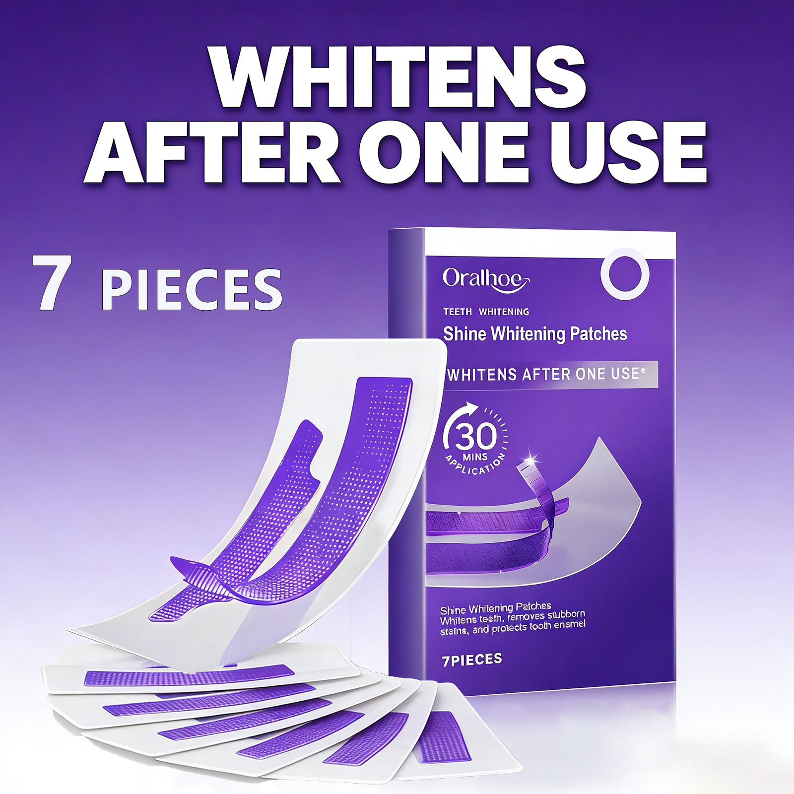 Teeth Whitening At Home - Purple Teeth Whitening Strips – Remove