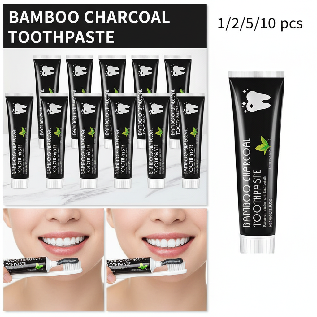 Teeth Whitening Charcoal - Bamboo Charcoal Toothpaste for Freshening Breath
