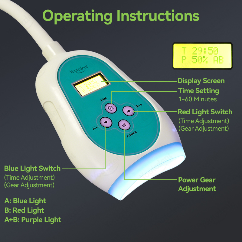 50W Dental Touch Screen 3 Colo - Teeth Whitening Lamp review and price