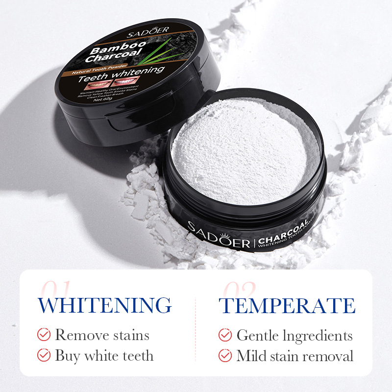 60g Tooth Whitening Powder Act - Teeth Whitening Charcoal review and price