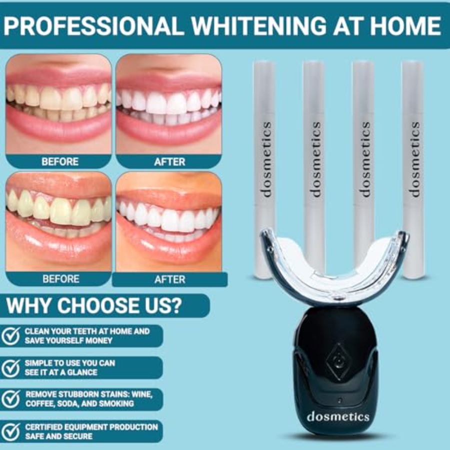 Teeth Whitening Kit with LED L - Teeth Whitening Gel Peroxide review and price