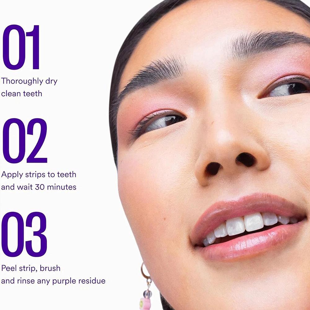 Purple Teeth Whitening Strips  - Teeth Whitening At Home review and price