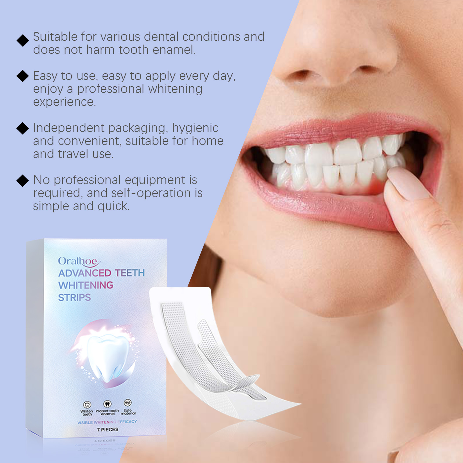 ORALHOE 7pcs Whitening Strips  - Teeth Whitening Or Tooth Whitening review and price
