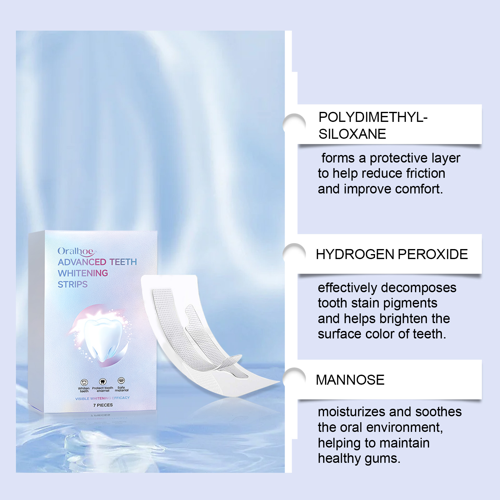ORALHOE 7pcs Whitening Strips  - Teeth Whitening Or Tooth Whitening review and price
