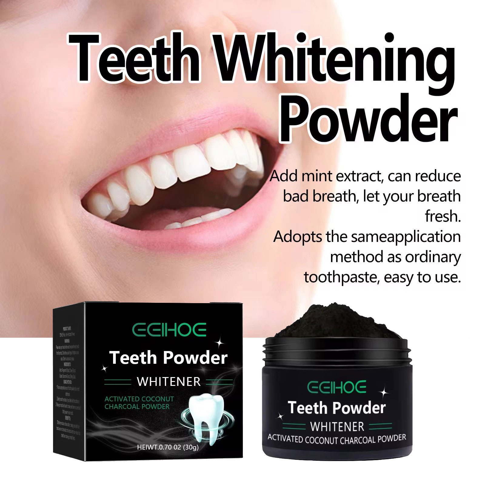 EELHOE Charcoal Powder for Tee - Teeth Whitening Charcoal review and price