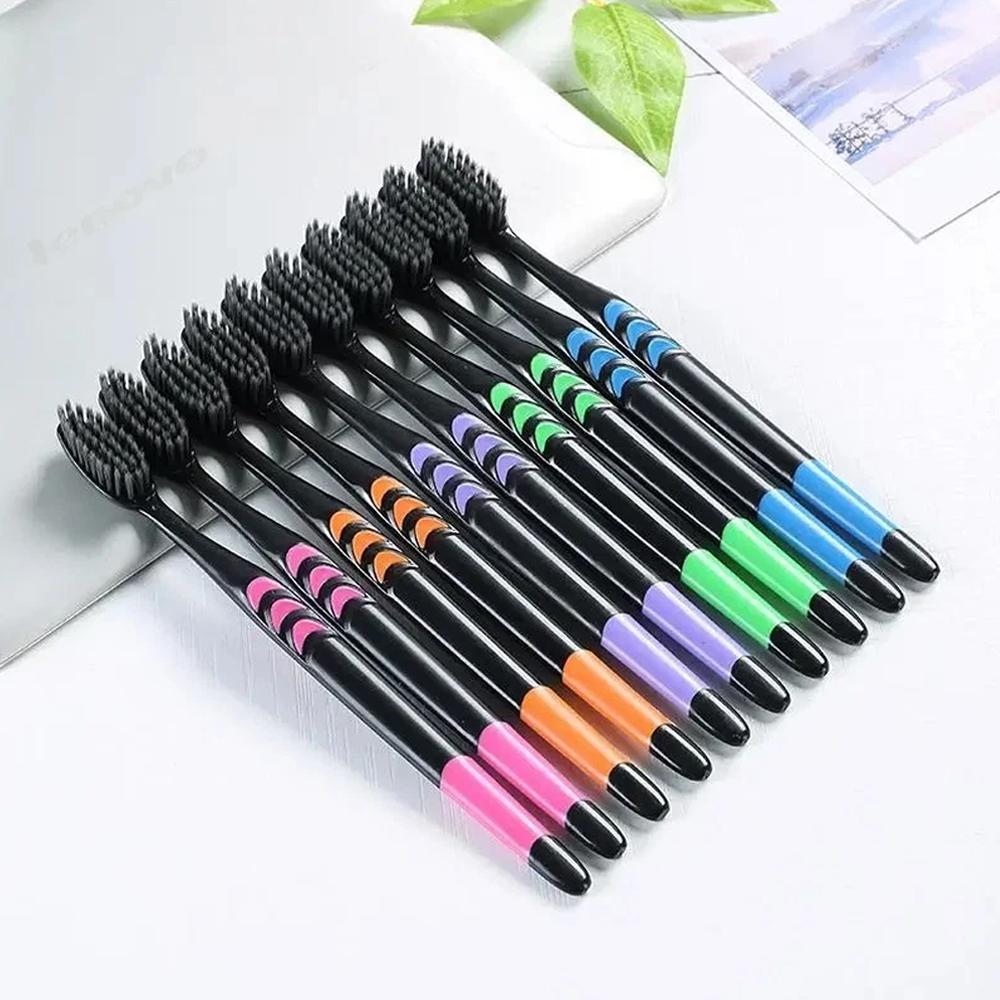 10PCS Toothbrush Natural Bambo - Teeth Whitening Charcoal review and price