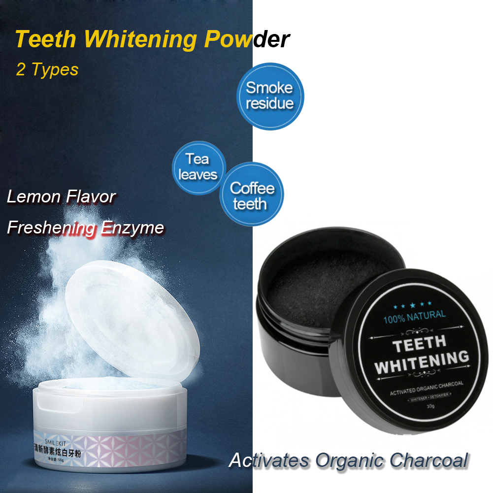 2 Types Teeth Whitening Powder - Teeth Whitening Charcoal review and price