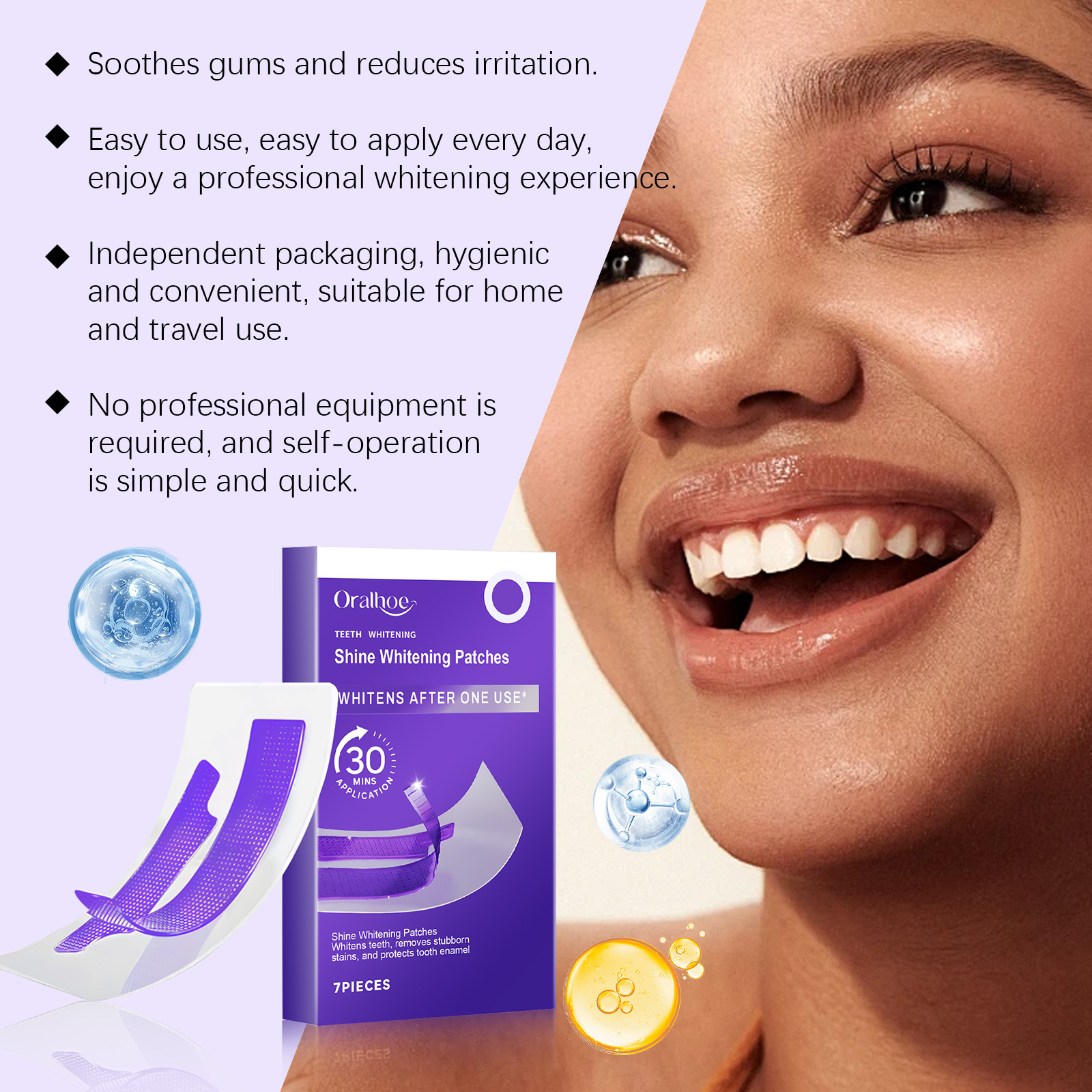 Purple Teeth Whitening Strips  - Teeth Whitening At Home review and price
