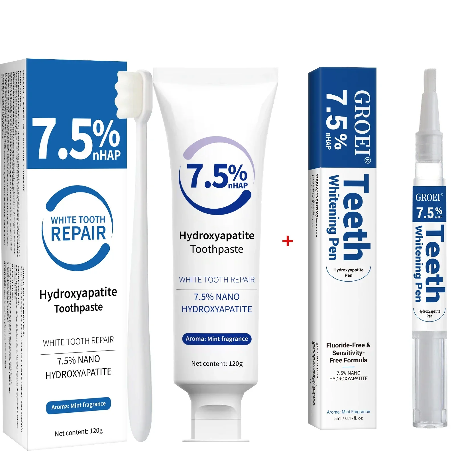 Toothpaste & Whitening Pen Kit - Teeth Whitening Natural review and price