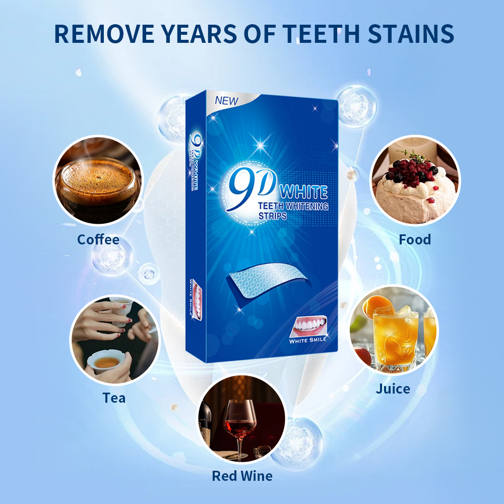 9D White Teeth Whitening Strip - Teeth Whitening At Home review and price