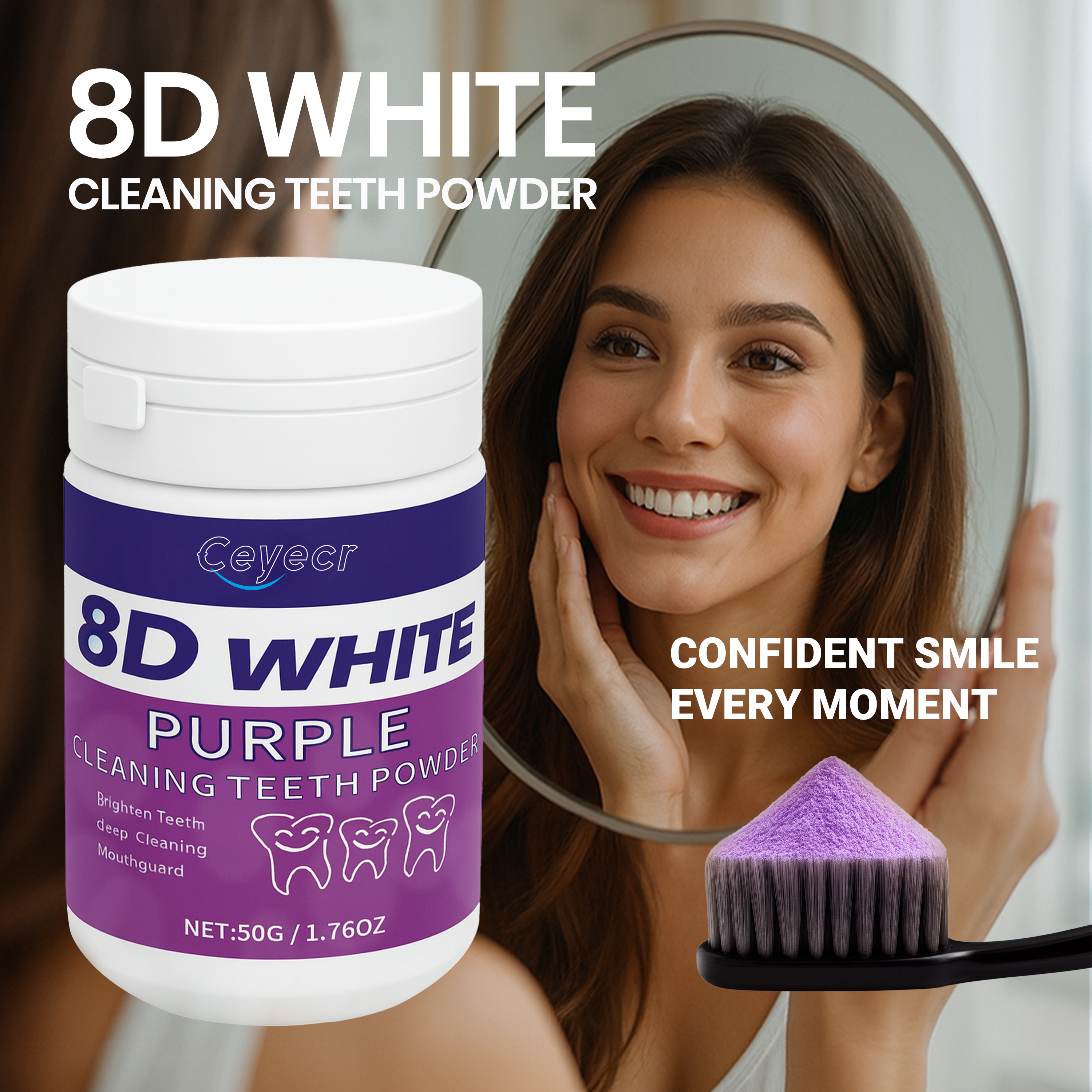 8D white Teeth Whitening Powde - Teeth Whitening App review and price