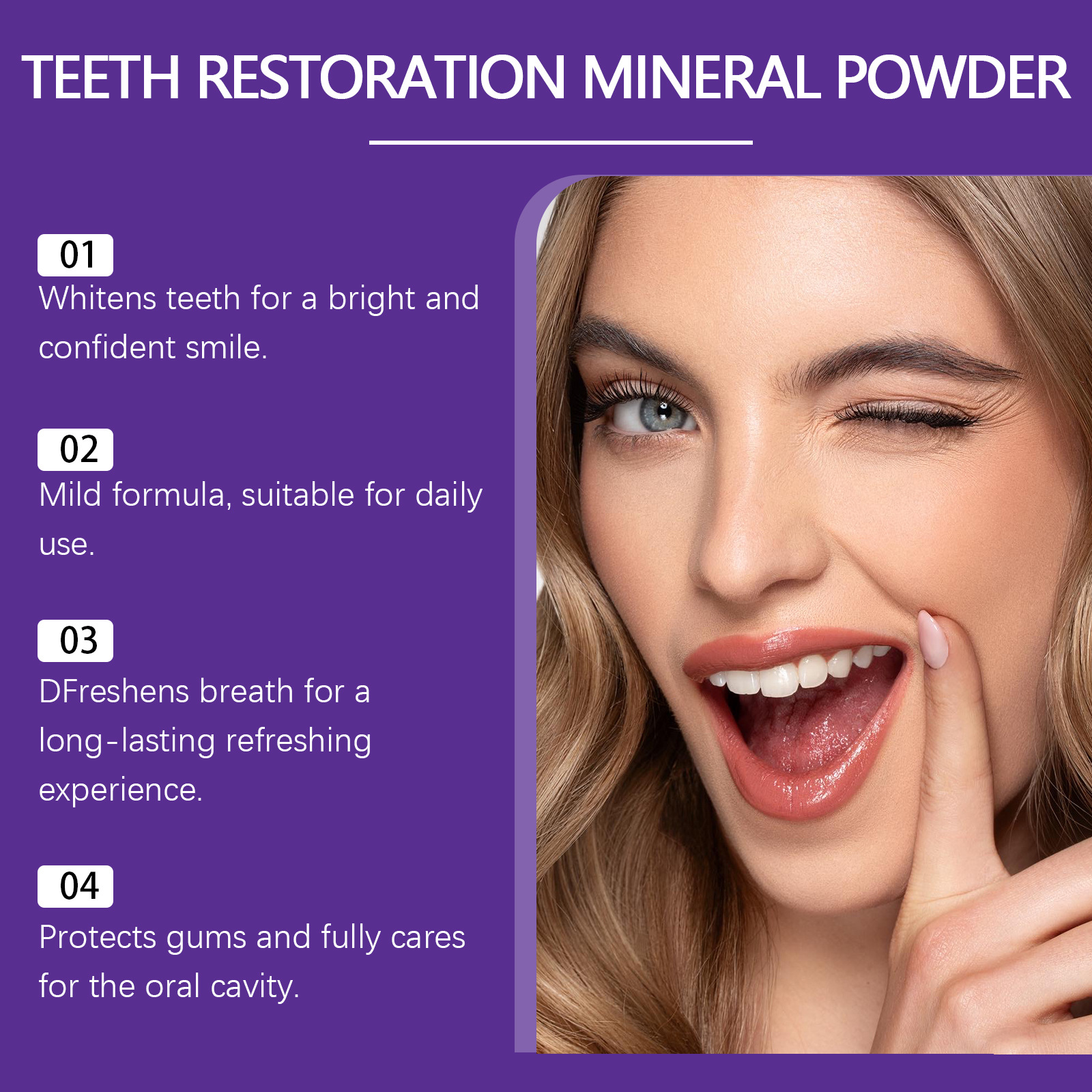 Teeth Restoration Mineral Powd - Teeth Whitening App review and price