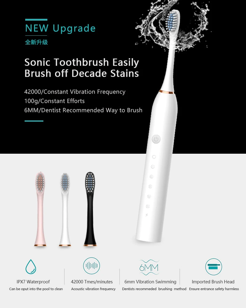 Sonic Electric Toothbrush Adul - Teeth Whitening Or Tooth Whitening review and price