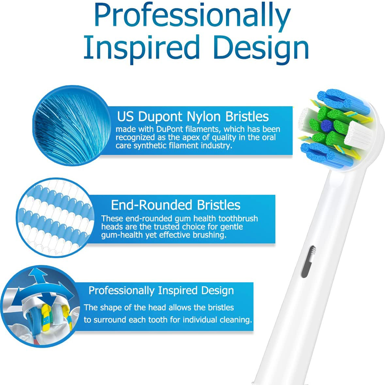 16Pack toothbrush Head Compati - Teeth Whitening Machine Professional review and price