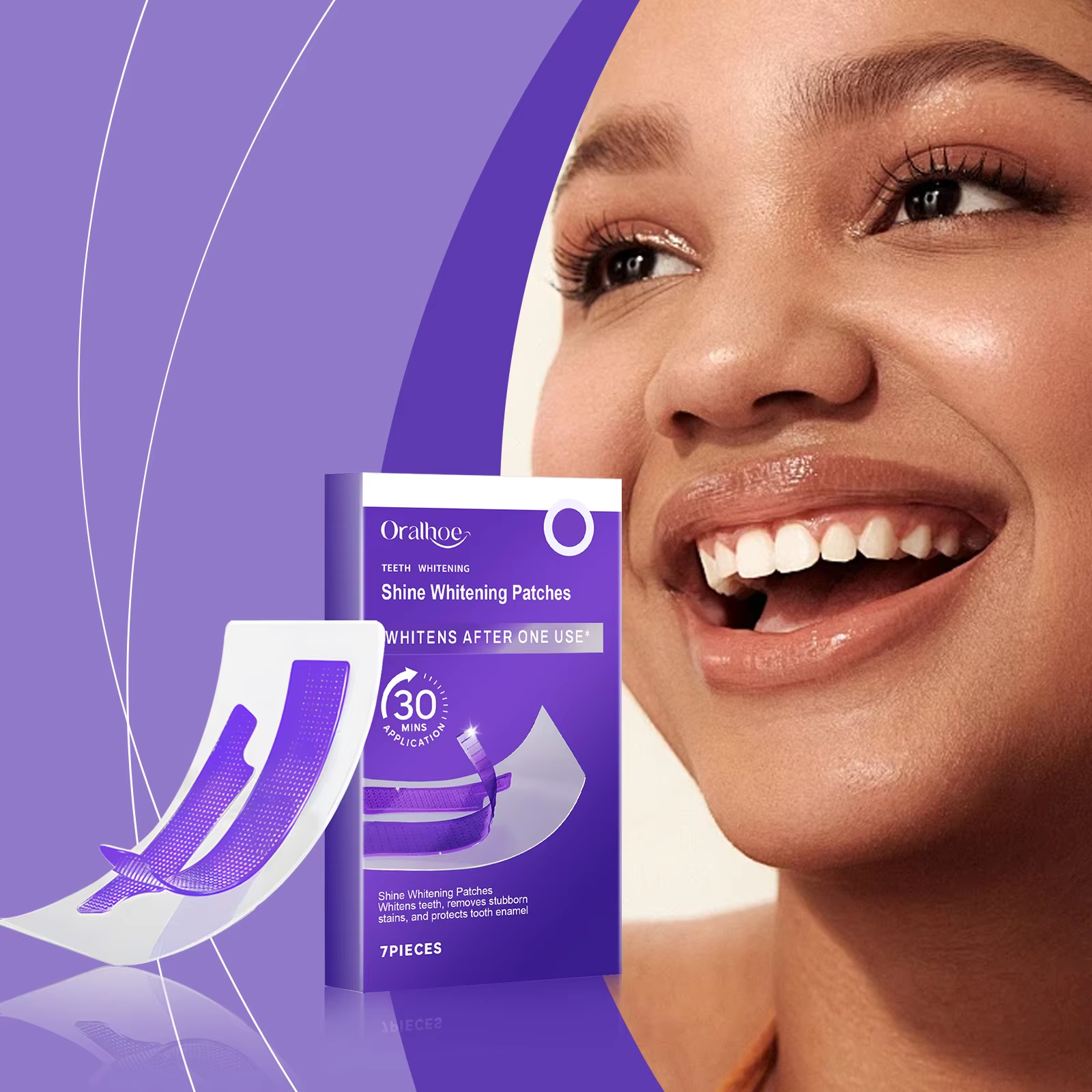 Purple Teeth Whitening Strips  - Teeth Whitening At Home review and price