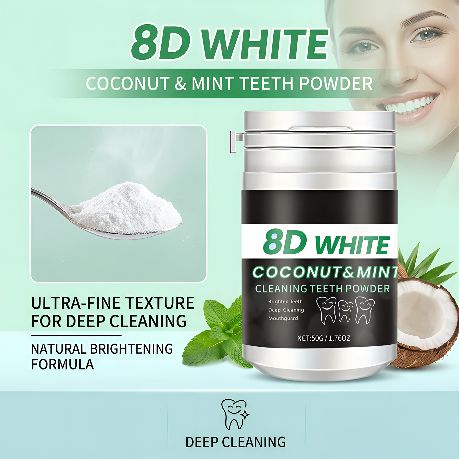 8D Charcoal Teeth Whitening Po - Teeth Whitening Charcoal review and price