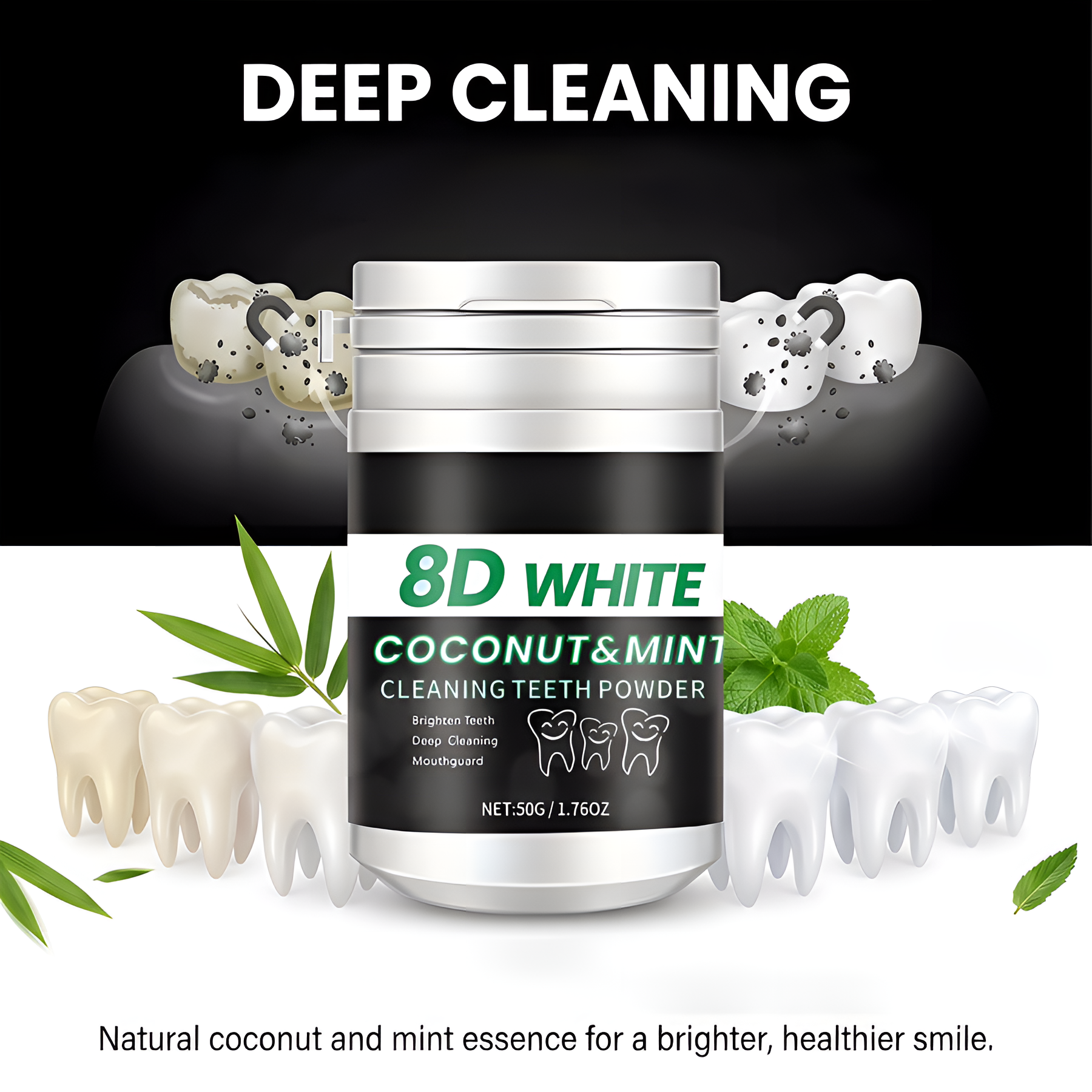 8D Charcoal Teeth Whitening Po - Teeth Whitening Charcoal review and price
